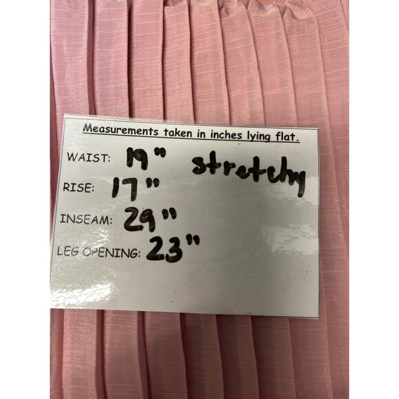 Matilda Jane Heart to Heart Curtain Call Pleated Wide Leg Pants Pink Medium - Picture 9 of 10